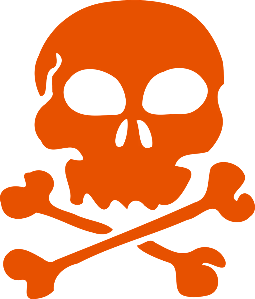 a skull and crossbones