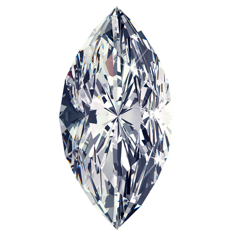 a diamond on a white background