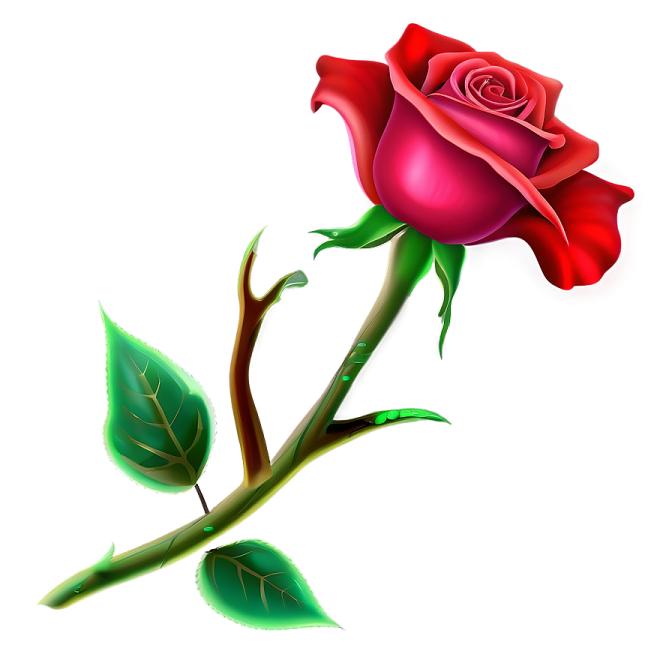 a red rose on a white background