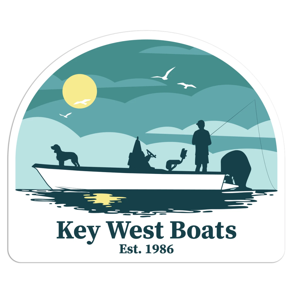 key west boats sticker