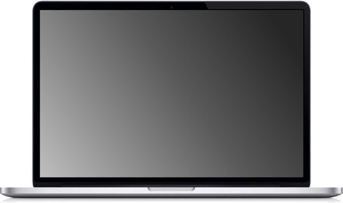 a laptop computer on a white background