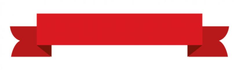 a red ribbon on a white background