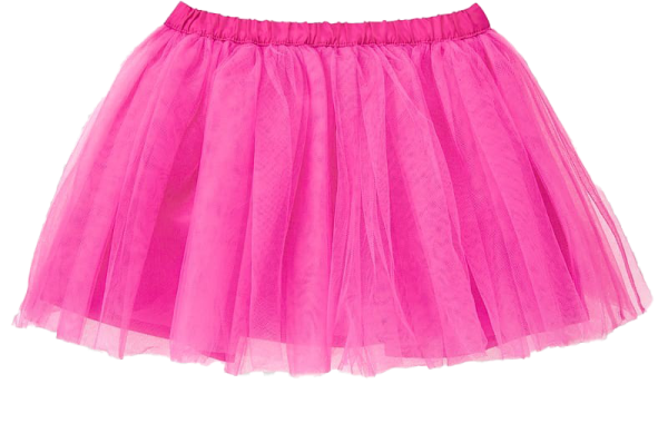 a pink tulle skirt