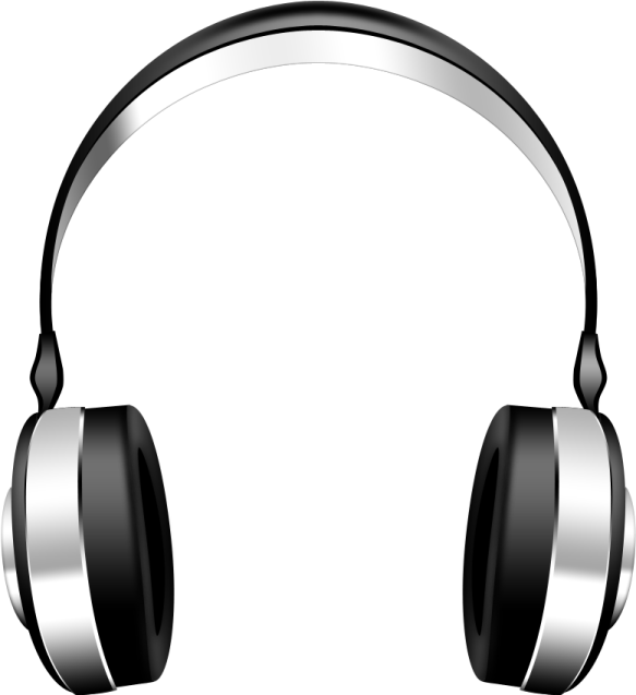 a pair of headphones on a white background