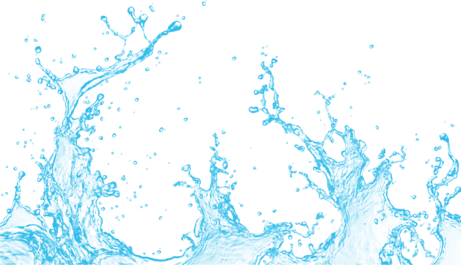 water splash on white background