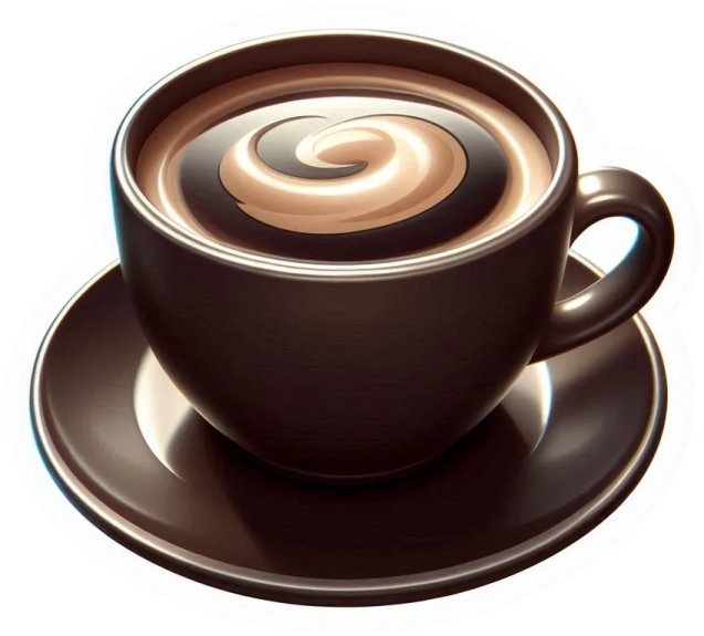 a cup of coffee on a saucer