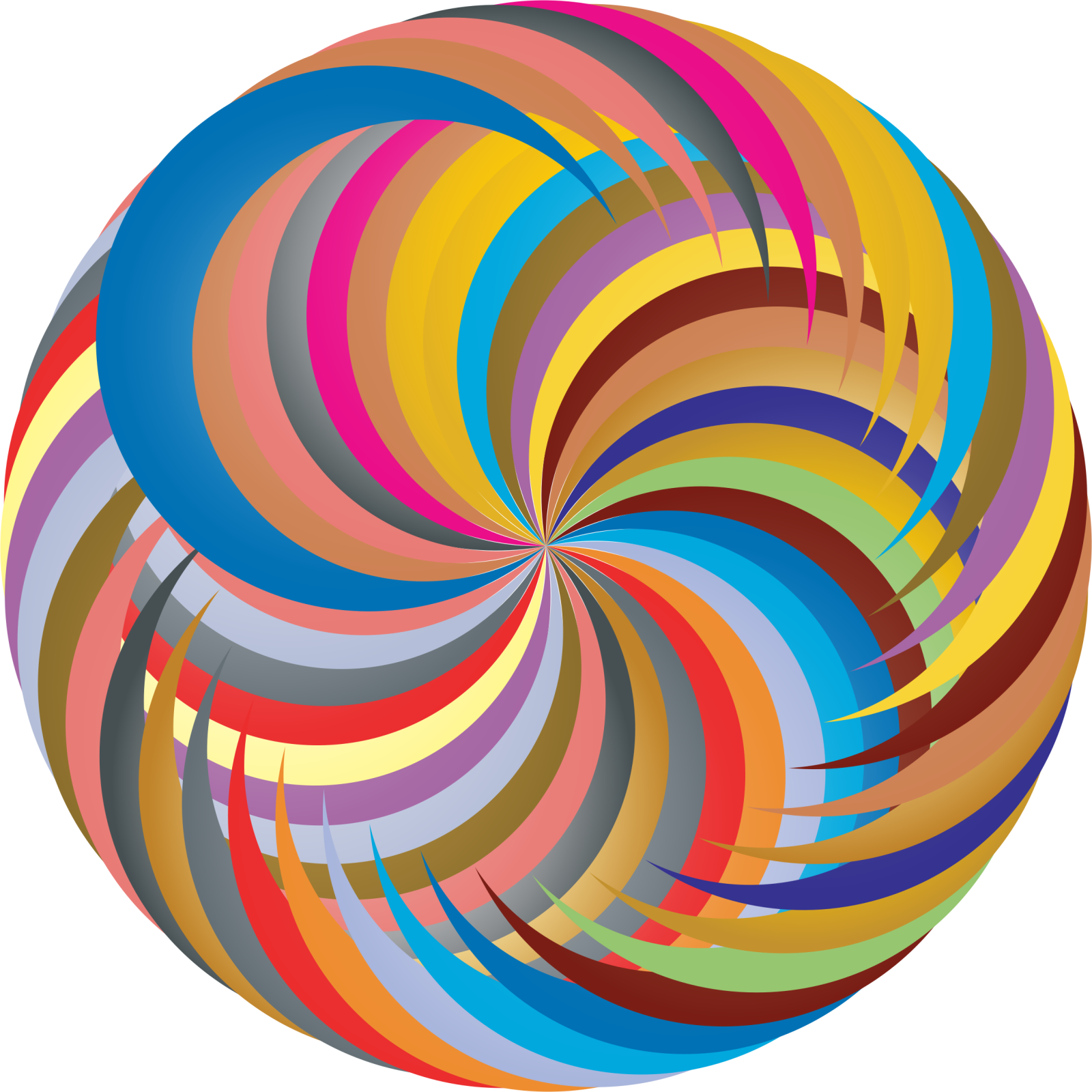 an image of a colorful spiral