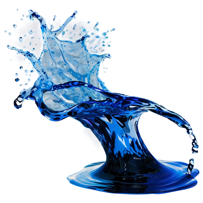 a splash of water on a white background