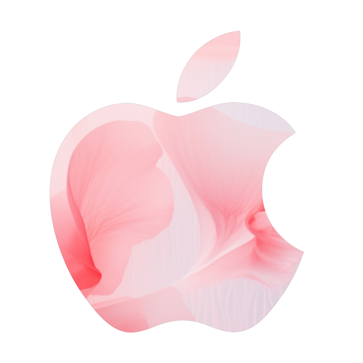 an apple logo on a white background