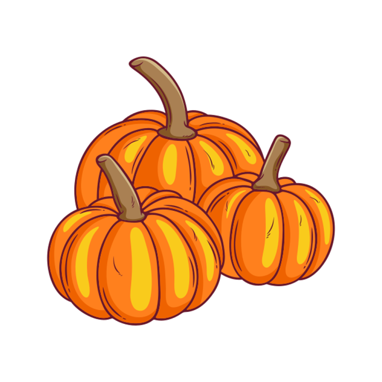 a pile of orange pumpkins