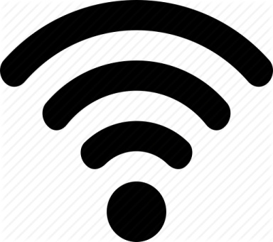 a black and white icon of a wi symbol