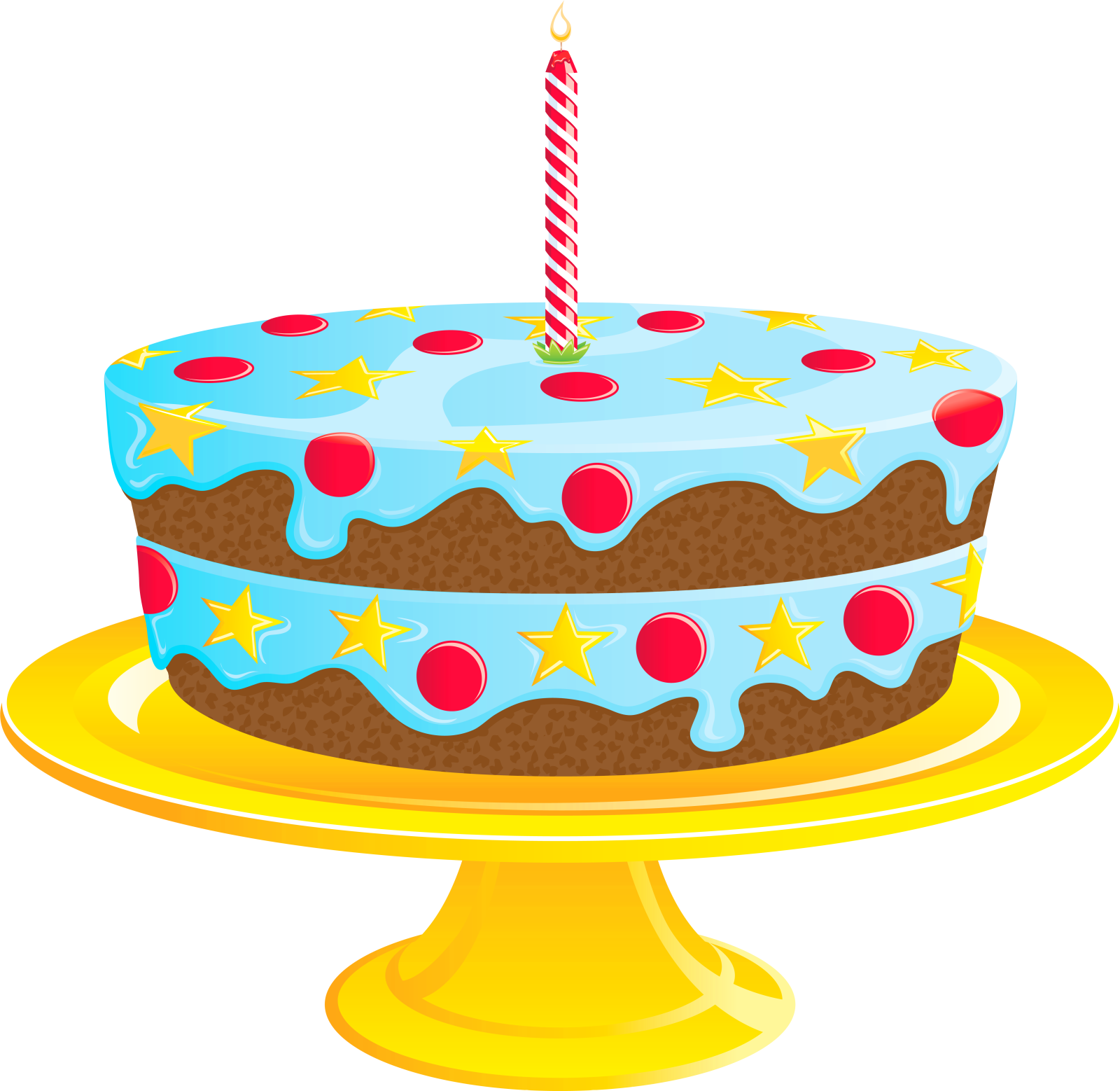 a birthday cake with a candle on top