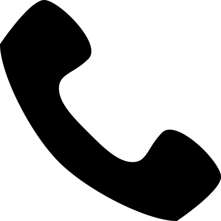 a black and white phone icon