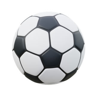 a soccer ball on white background