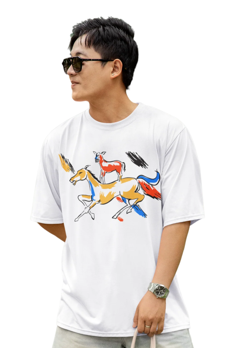a man wearing a white t - shirt and sunglasses