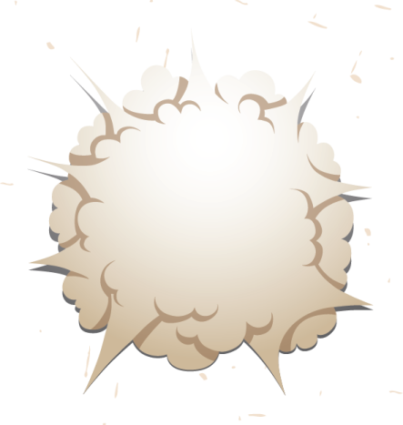 a speech bubble on a white background