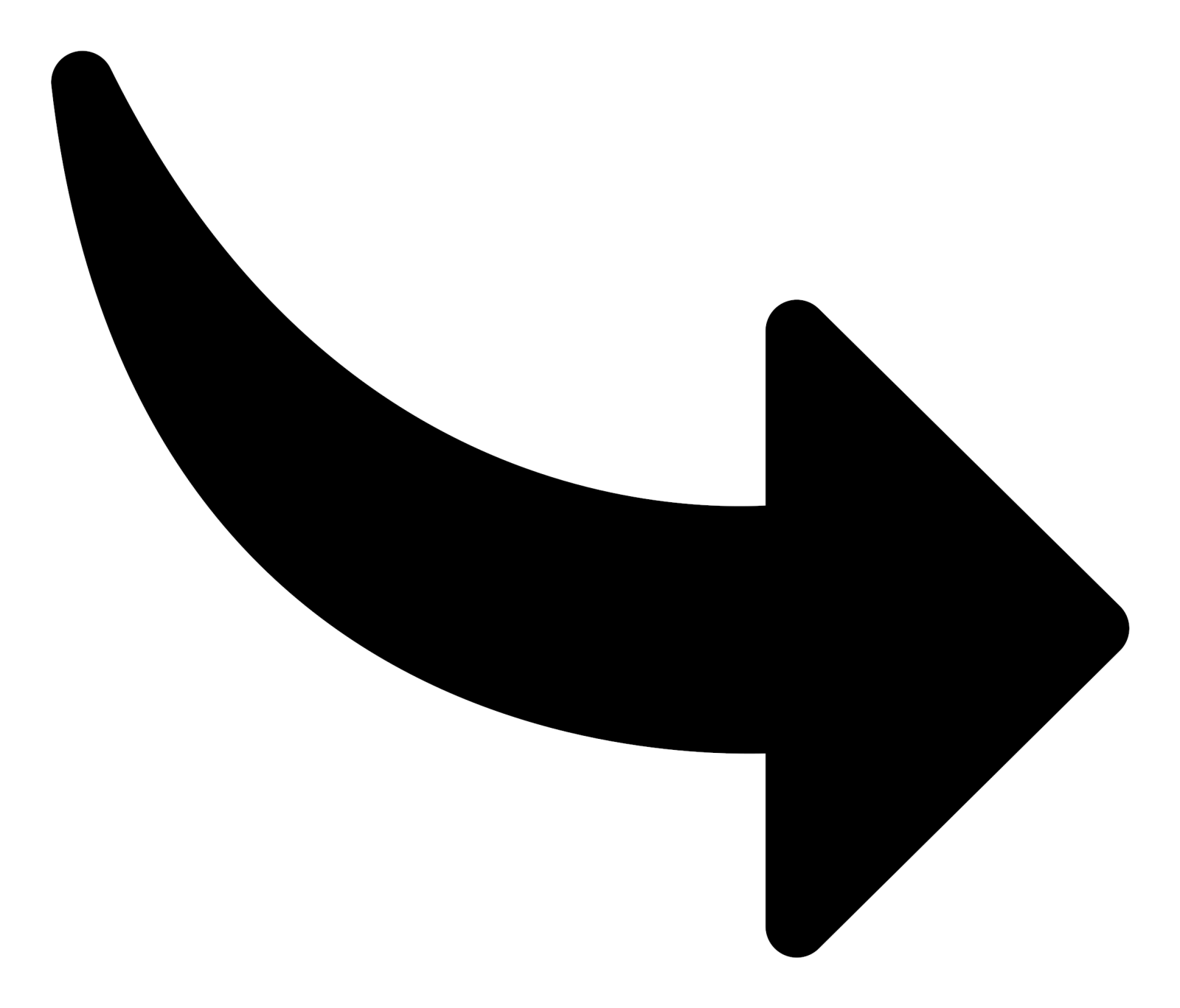 a black and white arrow icon