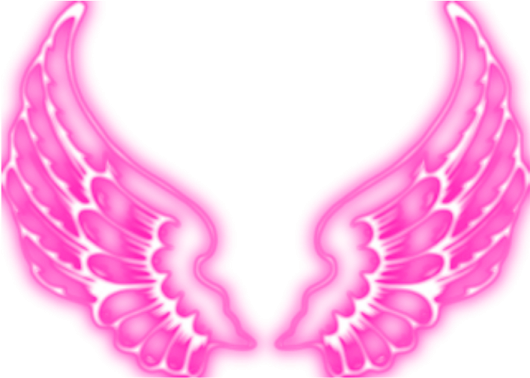 a pink angel wings tattoo design