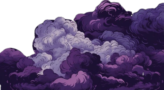a bunch of purple clouds in the sky