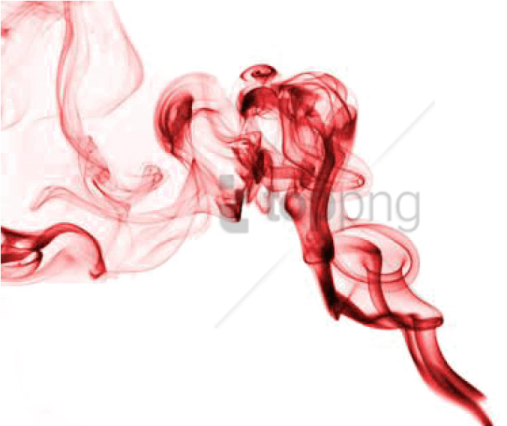 red smoke on a white background