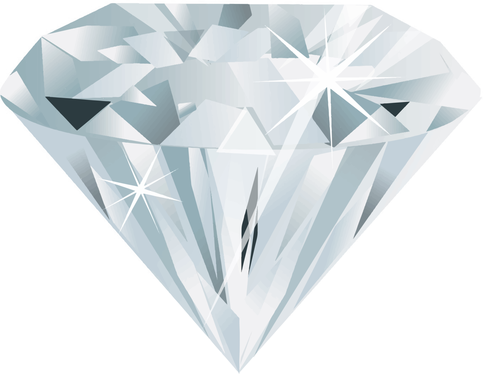 a diamond on a white background