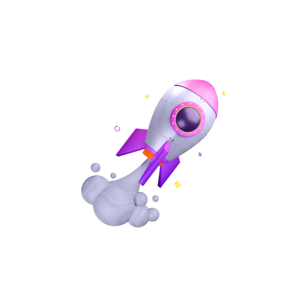 an image of a toy rocket flying through the air
