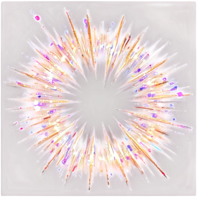 an image of fireworkss in the shape of a circle