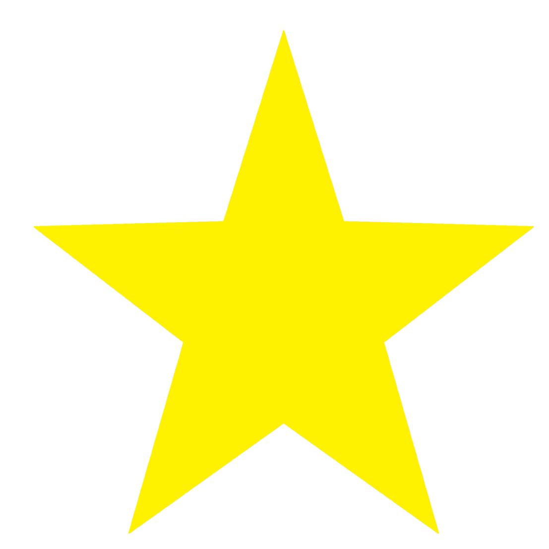 a black star on a white background