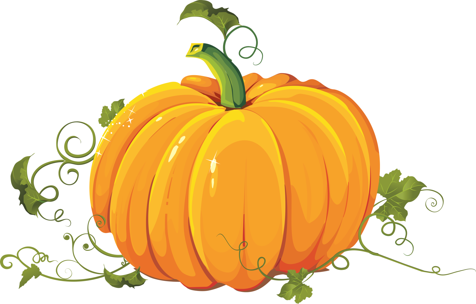 a pumpkin with vines around it