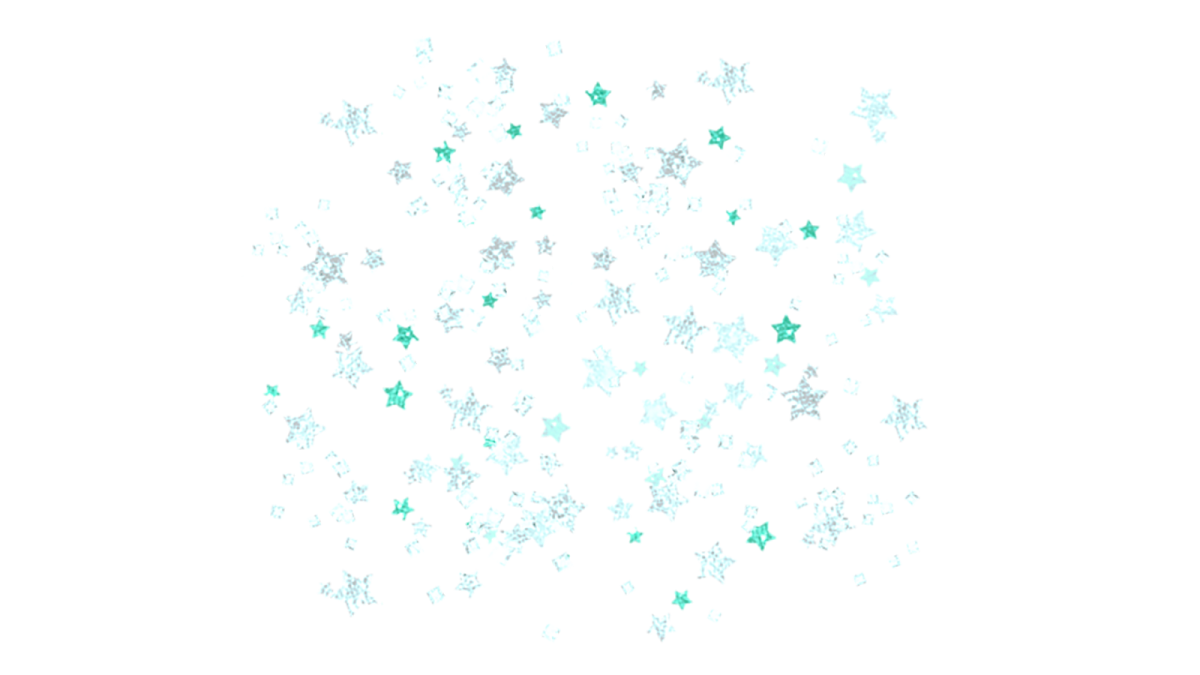 a white background with green stars