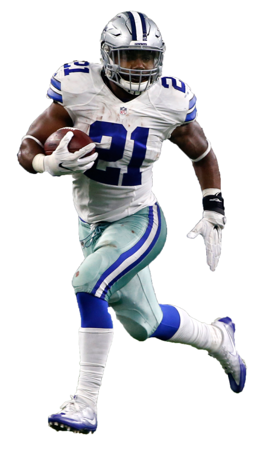 a football player running with the ball