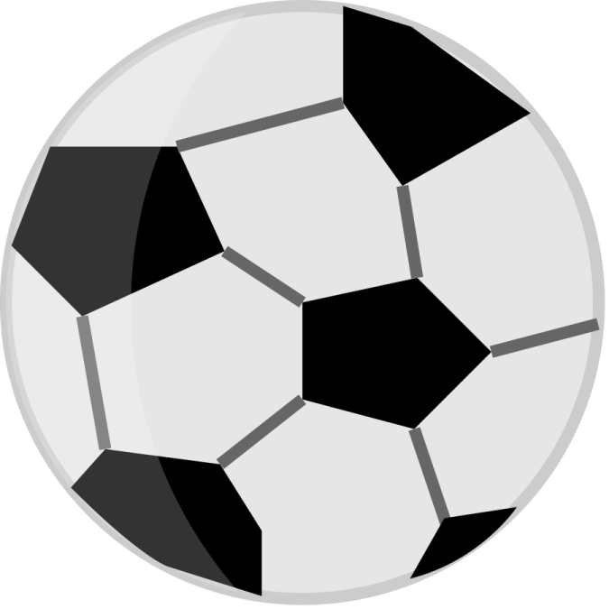 a soccer ball on a white background