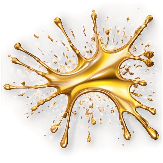 a splash of liquid on a white background