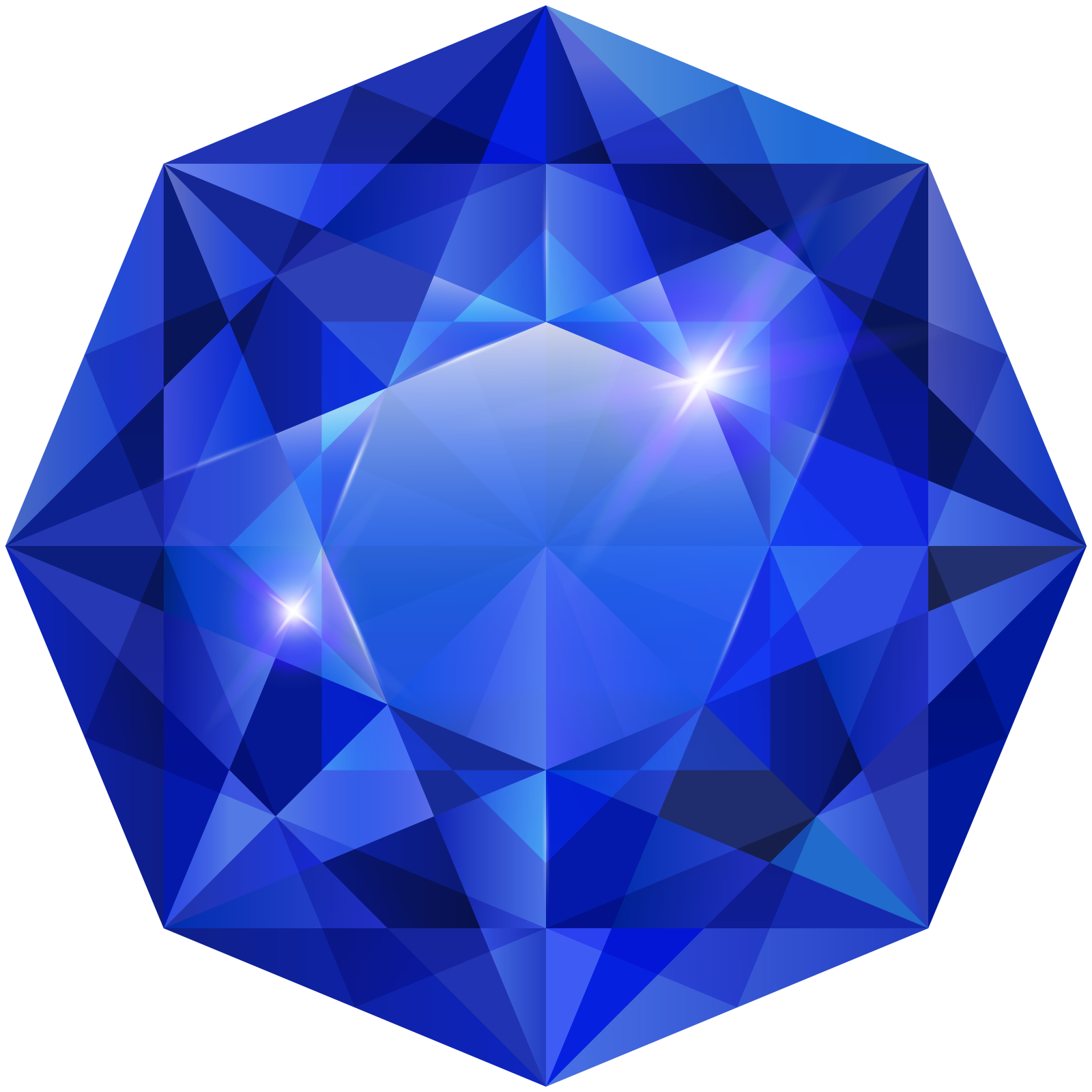 a blue diamond on a white background