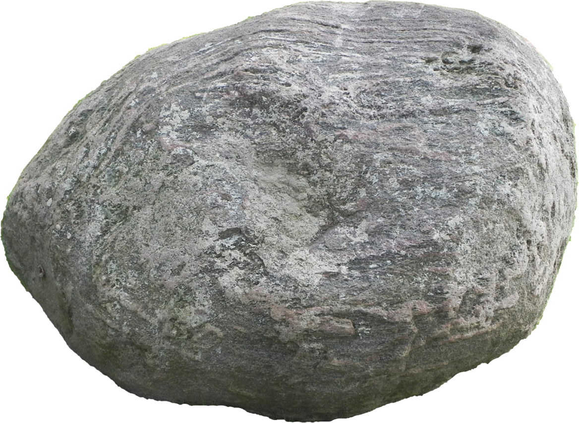 a large rock on a white background