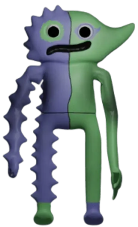 an image of a green and blue monster