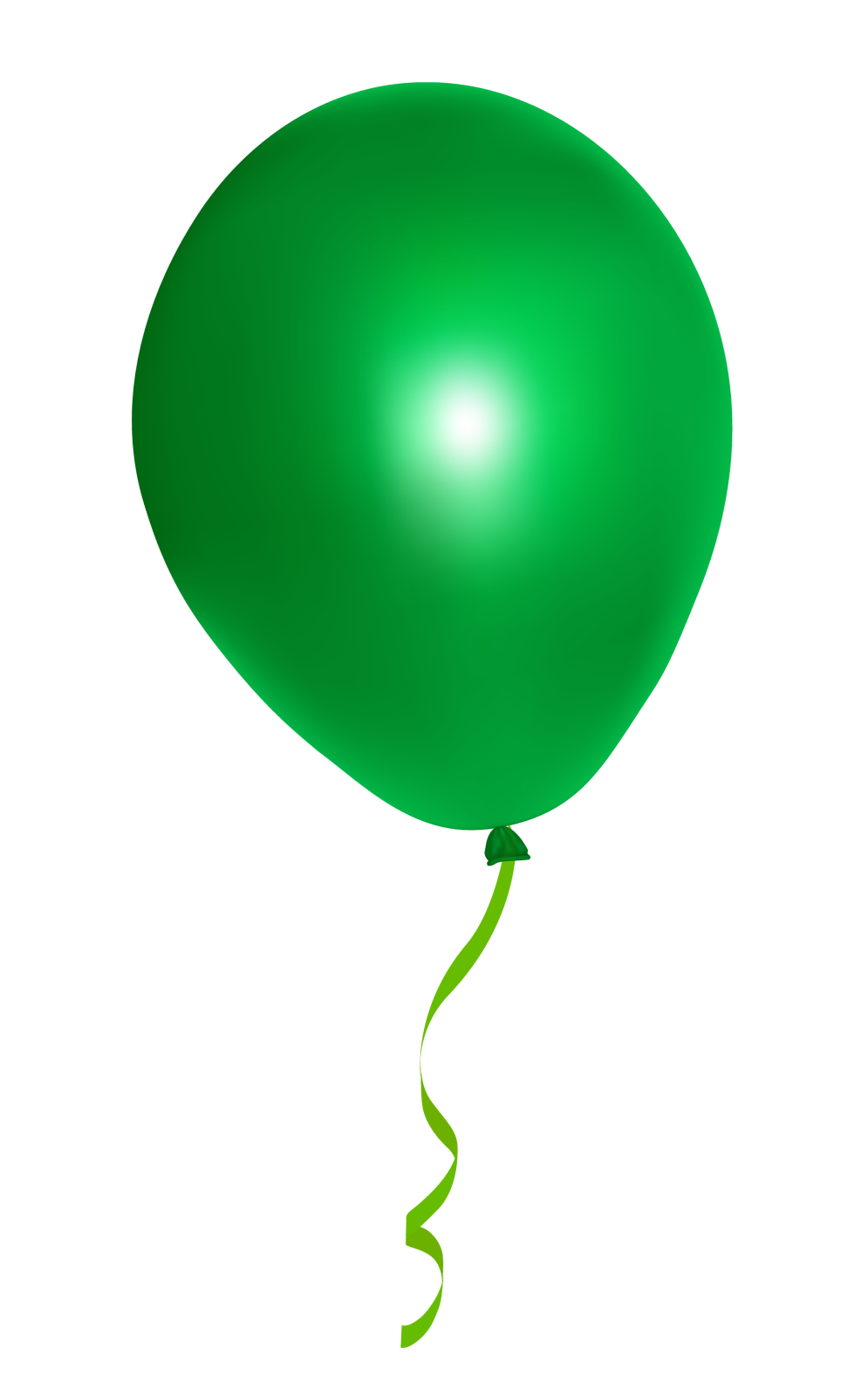 the balloon is green