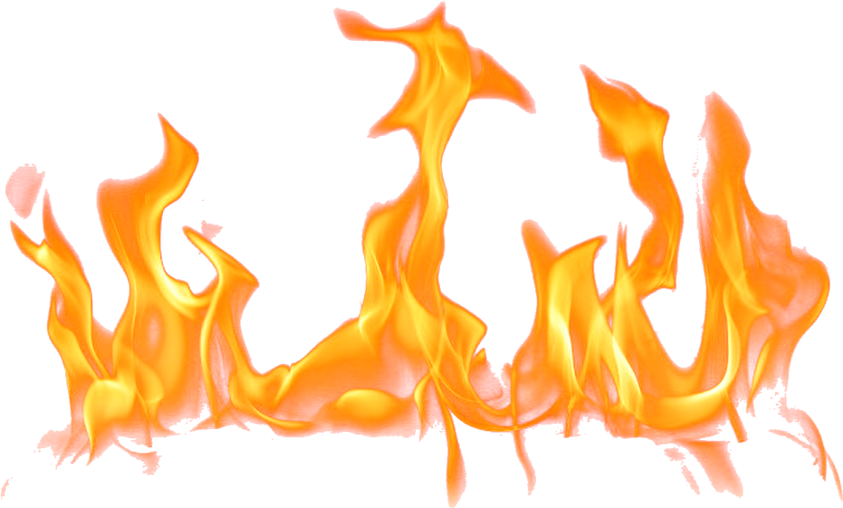 fire flames on a white background