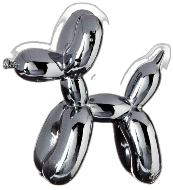 a balloon dog is shown in this image
