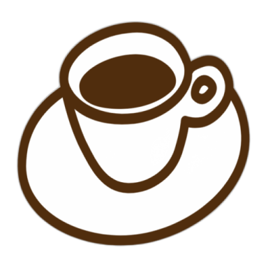 a cup of coffee on a white background