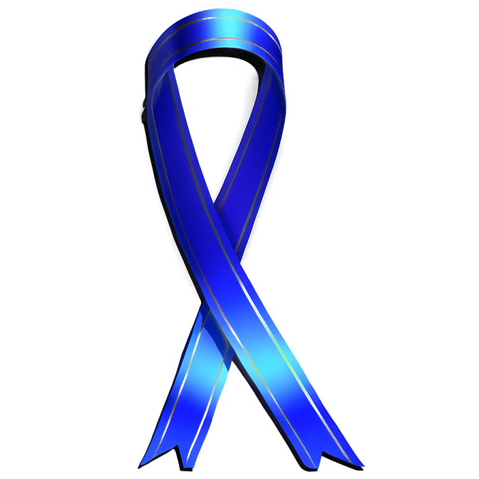 a blue ribbon on a white background