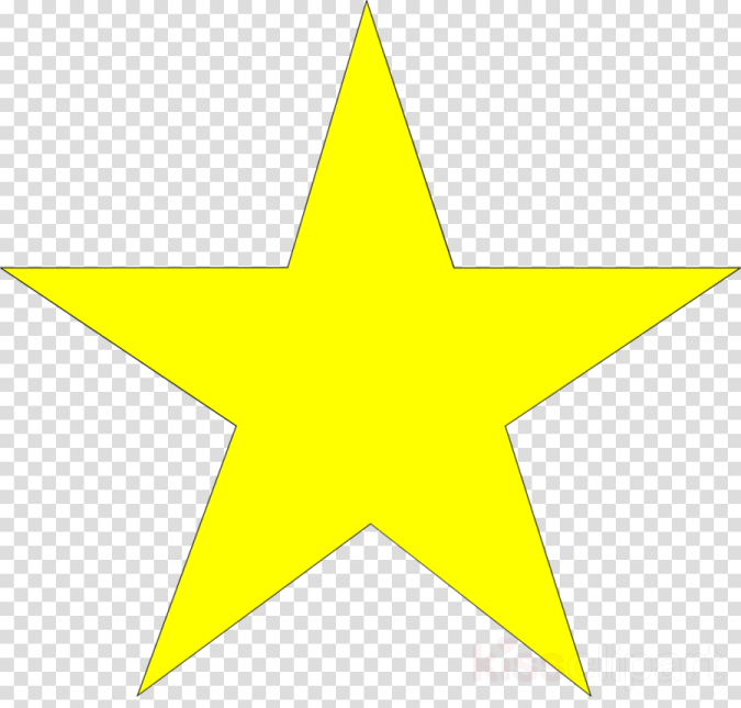 a yellow star on a transparent background