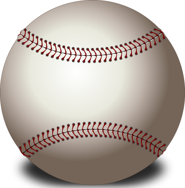 a baseball ball on a white background