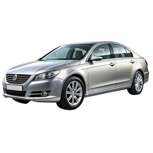 a silver car on a white background