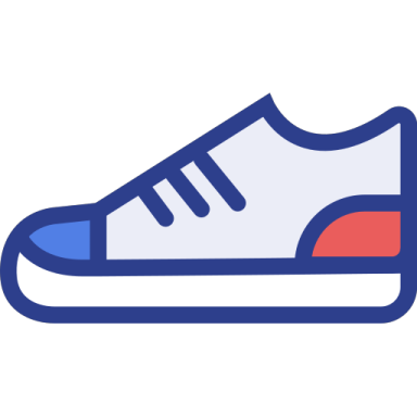 a pair of running shoes