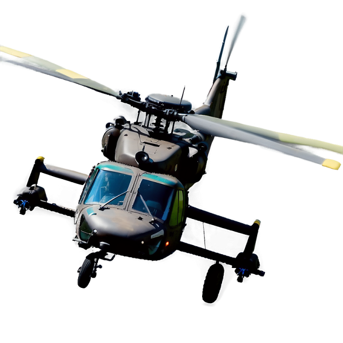 a black and white helicopter flying in the sky