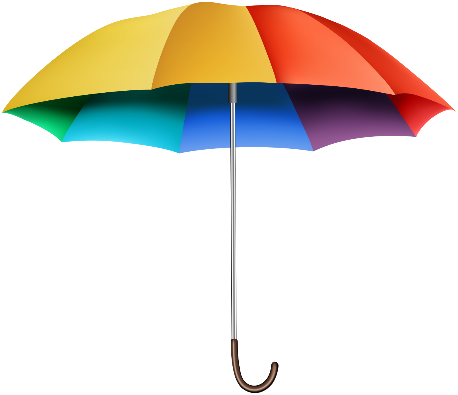 a rainbow colored umbrella
