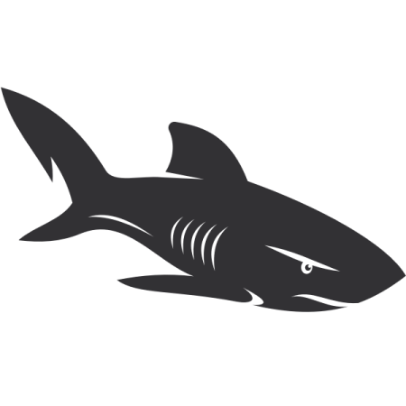great white shark car decal sticker