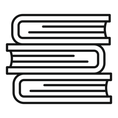 a stack of books on a white background