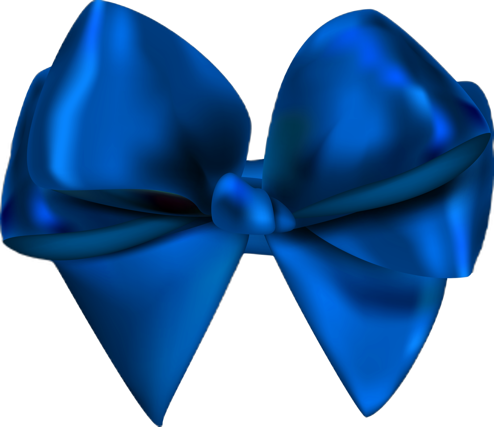 a blue bow on a white background